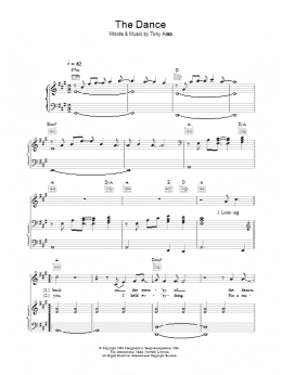 page one of The Dance (Piano, Vocal & Guitar Chords)
