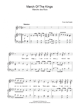 page one of March Of The Kings (Piano, Vocal & Guitar Chords)