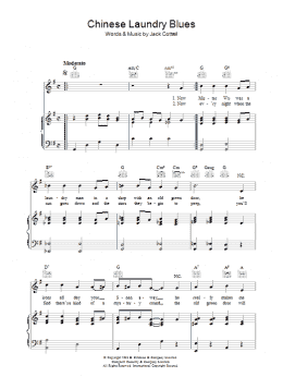 page one of Chinese Laundry Blues (Piano, Vocal & Guitar Chords)