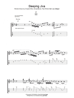 page one of Sleeping Jiva (Guitar Tab)