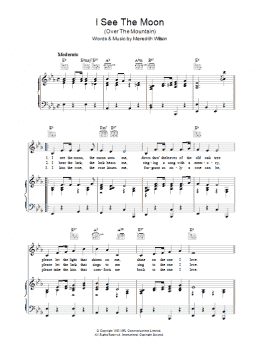 page one of I See The Moon (Piano, Vocal & Guitar Chords)