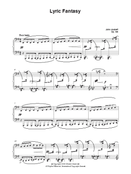 page one of Lyric Fantasy (Piano Solo)