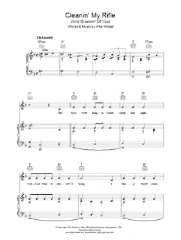 page one of Cleanin' My Rifle (And Dreamin' Of You) (Piano, Vocal & Guitar Chords)
