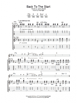page one of Back To The Start (Guitar Tab)