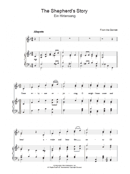 page one of The Shepherd's Story (Piano, Vocal & Guitar Chords)