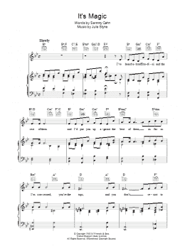 page one of It's Magic (Piano, Vocal & Guitar Chords)