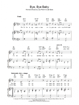 page one of Bye Bye Baby (Piano, Vocal & Guitar Chords)