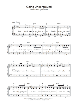 page one of Going Underground (Piano, Vocal & Guitar Chords)