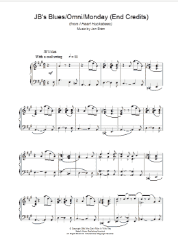 page one of JB's Blues/Omni/Monday (End Credits) (from I Heart Huckabees) (Piano Solo)