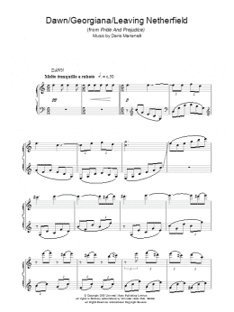 page one of Dawn / Georgiana (Piano Solo)
