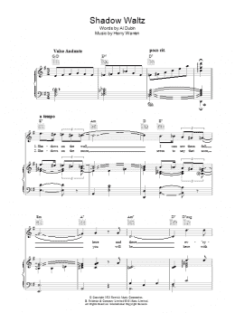 page one of Shadow Waltz (Piano, Vocal & Guitar Chords)