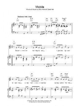 page one of Mobile (Piano, Vocal & Guitar Chords)