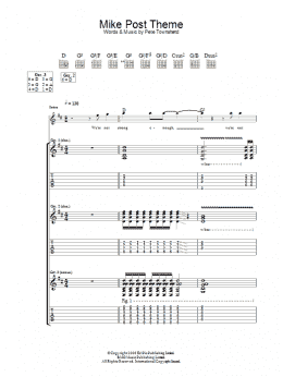page one of Mike Post Theme (Guitar Tab)
