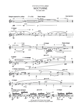 page one of Nocturne (Violin Solo)