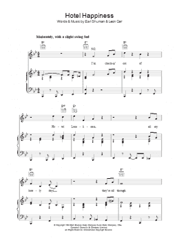 page one of Hotel Happiness (Piano, Vocal & Guitar Chords)