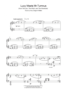 page one of Lucy Meets Mr. Tumnus (Piano Solo)