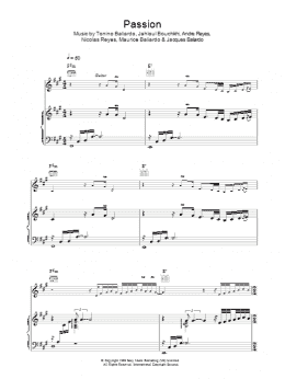 page one of Passion (Piano, Vocal & Guitar Chords)