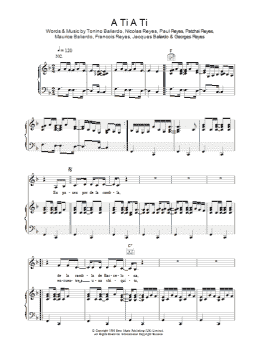 page one of A Ti A Ti (Piano, Vocal & Guitar Chords)