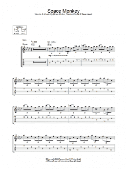 page one of Space Monkey (Guitar Tab)