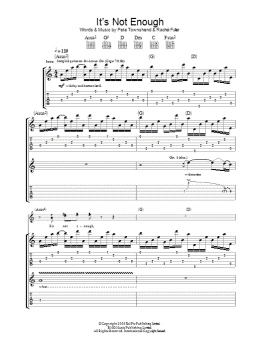 page one of It's Not Enough (Guitar Tab)