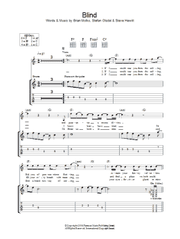 page one of Blind (Guitar Tab)