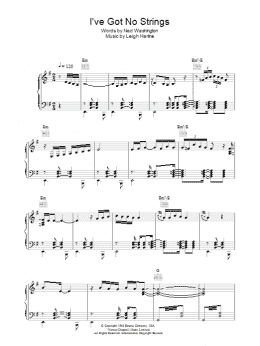 page one of I've Got No Strings (from Pinocchio) (Piano, Vocal & Guitar Chords)