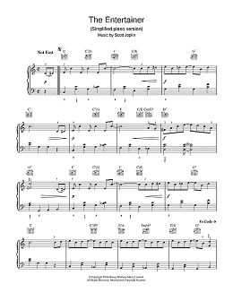 page one of The Entertainer (Easy Piano)