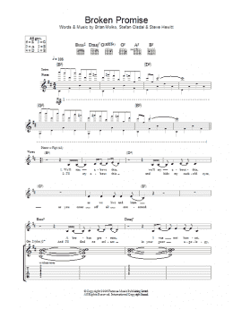 page one of Broken Promise (Guitar Tab)