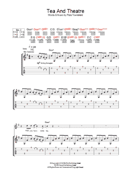 page one of Tea And Theatre (Guitar Tab)