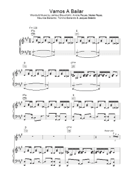 page one of Vamos A Bailar (Piano, Vocal & Guitar Chords)