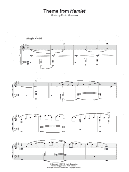 page one of Theme from Hamlet (Piano Solo)