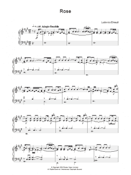 page one of Rose (Piano Solo)