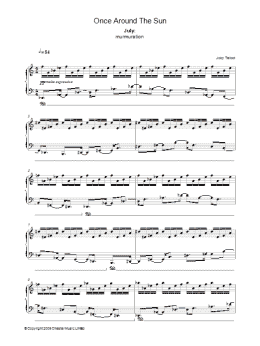 page one of July (from Once Around The Sun) (Piano Solo)