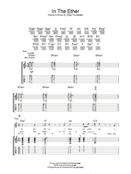 page one of In The Ether (Guitar Tab)
