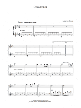 page one of Primavera (Piano Solo)