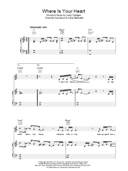 page one of Where Is Your Heart (Piano, Vocal & Guitar Chords)