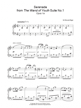 page one of Serenade From The Wand Of Youth Suite No 1 Op 1a (Piano Solo)