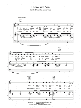 page one of There We Are (Piano, Vocal & Guitar Chords)