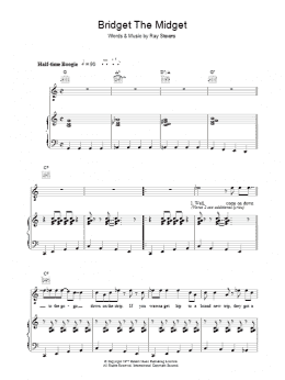 page one of Bridget The Midget (Piano, Vocal & Guitar Chords)