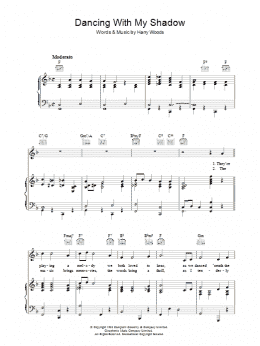 page one of Dancing With My Shadow (Piano, Vocal & Guitar Chords)