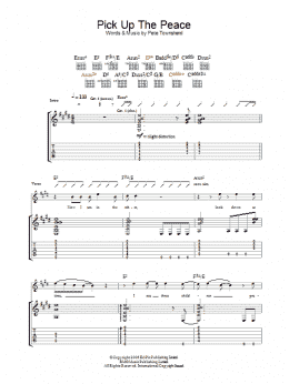 page one of Pick Up The Peace (Guitar Tab)