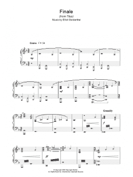 page one of Finale (from Titus) (Piano Solo)