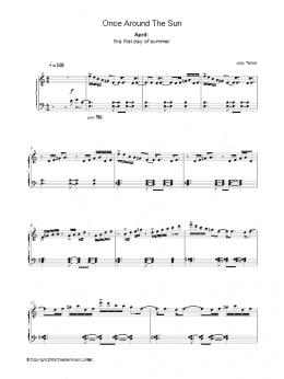 page one of April (from Once Around The Sun) (Piano Solo)
