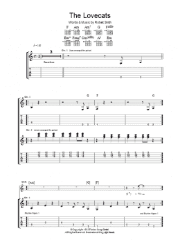 page one of The Lovecats (Guitar Tab)