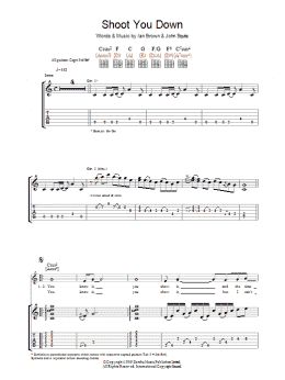 page one of Shoot You Down (Guitar Tab)