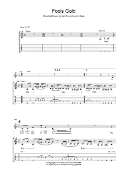 page one of Fool's Gold (Guitar Tab)