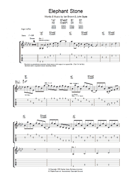 page one of Elephant Stone (Guitar Tab)