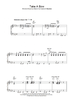 page one of Take A Bow (Piano, Vocal & Guitar Chords)