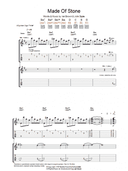 page one of Made Of Stone (Guitar Tab)