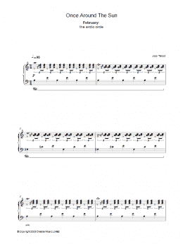 page one of February (from Once Around The Sun) (Piano Solo)
